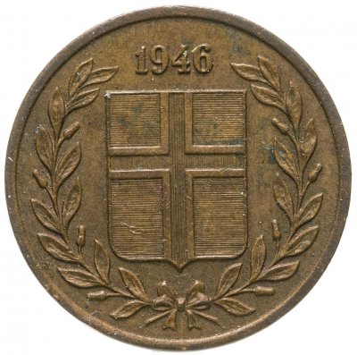 купить Исландия 1 эйре (eyrir) 1946