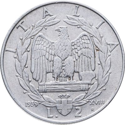 купить Италия 2 лиры 1939