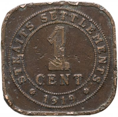 купить Стрейтс-Сетлментс 1 цент (cent) 1919