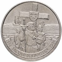 купить Канада 1 доллар (dollar) 1984 450 лет с момента открытия Гаспе