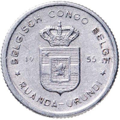 купить Бельгийское Конго 50 сентимов (centimes) 1955