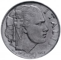 Купить Италия 20 чентезимо 1940-1943