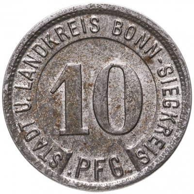 купить Германия (Бонн-Зиг) нотгельд 10 пфеннигов 1919