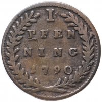 Купить Австрия Зальцбург 1 пфеннинг 1790