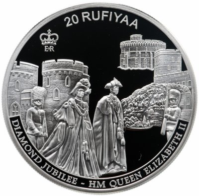 купить Мальдивы 20 руфий (rufiyaa) 2011 "Бриллиантовый юбилей королевы Елизаветы II"