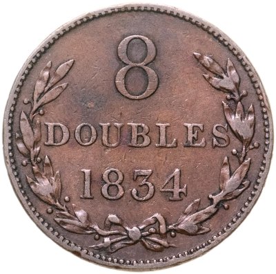купить Гернси 8 дублей (doubles) 1834