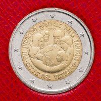 купить Ватикан 2 евро 2015 "VIII-я встреча семей в Филадельфии", в буклете