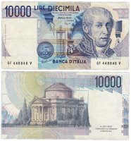купить Италия 10000 лир 1984 (Pick 112с)