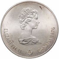 купить Канада 5 долларов (dollars) 1976 XXI летние Олимпийские Игры, Монреаль 1976 - Олимпийский огонь