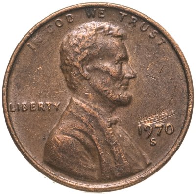 купить США 1 цент 1970, знак монетного двора "S" - Сан-Франциско