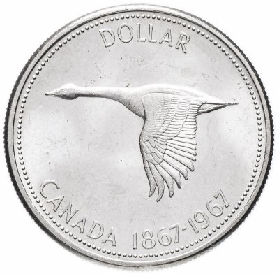 купить Канада 1 dollar (доллар) 1967 "100 лет Конфедерации"