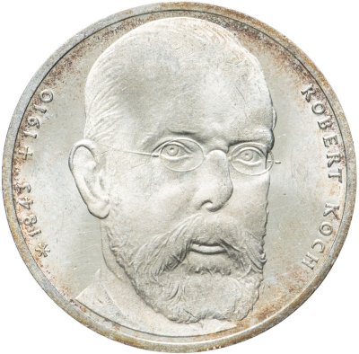 купить Германия 10 марок (deutsche mark) 1993 150 лет со дня рождения Роберта Коха