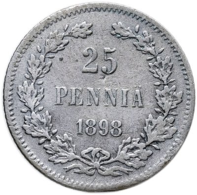 купить 25 пенни (pennia) 1898 L Российская Финляндия