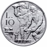 купить Сан-Марино 10 лир (lire) 1994