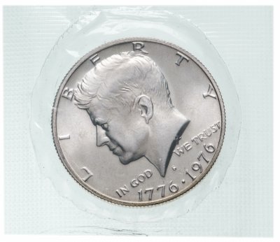 купить 50 центов (1/2 доллара, half dollar) 1976 S 200 лет независимости США, в запайке