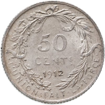 купить Бельгия 50 сантимов (centimes) 1912 Надпись на французском - 'ALBERT ROI DES BELGES'