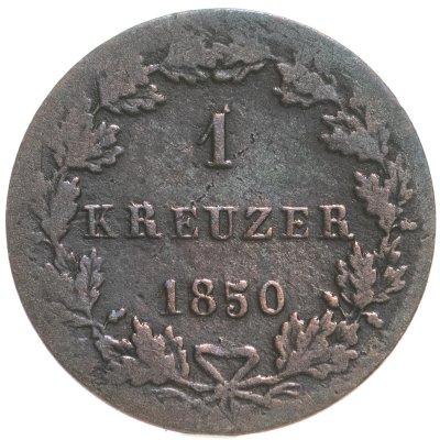 купить Германия, Франкфурт 1 крейцер 1850