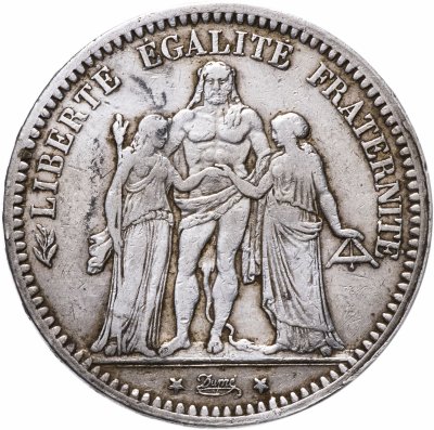 купить Франция 5 франков 1848-1877, случайный год