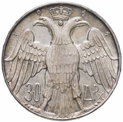 купить Греция 30 драхм (drachmai) 1964 Королевская свадьба