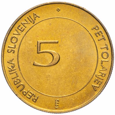 купить Словения 5 толаров (tolarjev) 1995 "50 лет Всемирной продовольственной программе"
