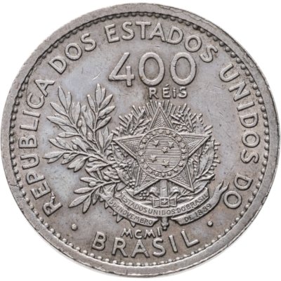 купить Бразилия 400 реалов (рейс, reis) 1901