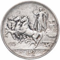 Купить Италия 2 лиры (lire) 1915