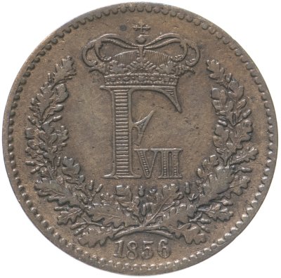 купить Дания 1 скиллинг ригсмонт (скиллинг-ригсмёнт, skilling rigsmont) 1856