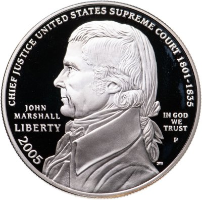 купить США 1 доллар (dollar) 2005 "170 лет со дня смерти Джона Маршалла"