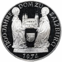 Купить Австрия 50 шиллингов (shillings) 1974 "1200 лет Зальцбургскому собору"