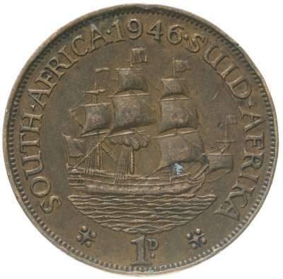 купить ЮАР 1 пенни 1946
