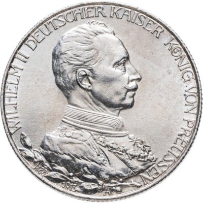 купить Германская империя (Пруссия) 2 марки 1913 "25 лет правления Вильгельма II"