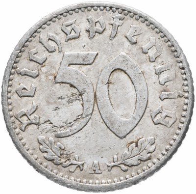 купить Фашистская Германия Третий Рейх 50 рейхспфеннигов(А)