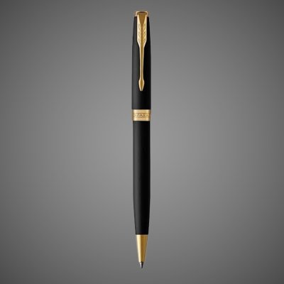купить Шариковая ручка Parker Sonnet , Matte Black GT, стержень: M, цвет чернил: black , в подарочной упаковке, Лаки и смолы: лак, латунь, нержавеющая сталь, палладий, 2026 г.