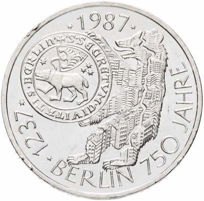 купить Германия (ФРГ) 10 марок 1987 "750 лет Берлину"