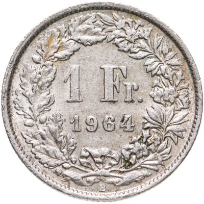 купить Швейцария 1 франк (franc) 1964