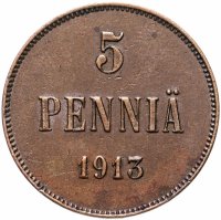 Купить 5 пенни (pennia) 1913