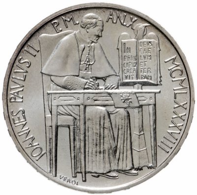 купить Ватикан 1000 лир (lire) 1988