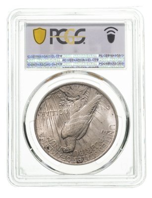 купить США 1 dollar (доллар) 1923 Peace Dollar (Мирный доллар) в слабе MS64