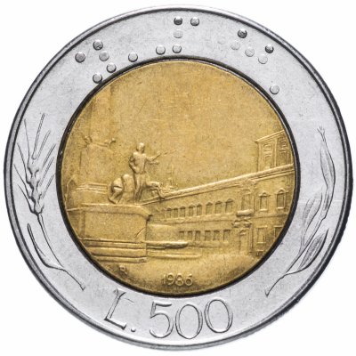 купить Италия 500 лир (lire) 1982-1995, случайная дата