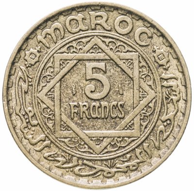купить Марокко 5 франков (francs) 1946