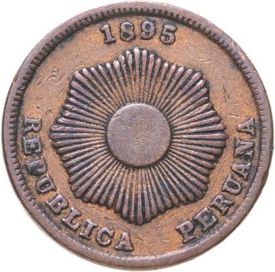 купить Перу 2 сентаво (centavos) 1895
