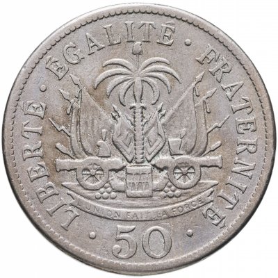 купить Гаити 50 сантимов (centimes) 1907