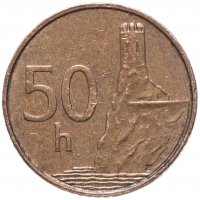Купить Словакия 50 геллеров (halierov) 1996-2008, случайная дата