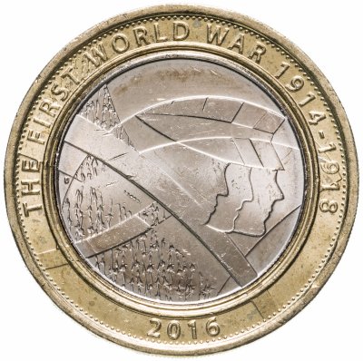 купить Великобритания 2 pounds (фунта) 2016 "100-летие с начала Первой мировой войны армия Великобритании"
