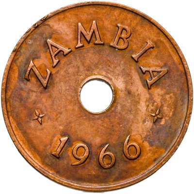 купить Замбия 1 пенни (penny) 1966
