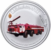Купить Острова Кука 1 доллар 2006 "Пожарная машина Airfield fire engine AA-60"