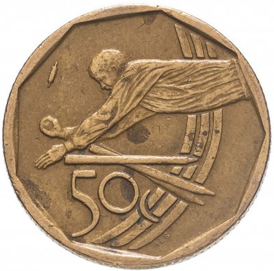 купить ЮАР 50 центов (cents) 2003 Чемпионат мира по крикету в Южной Африке 2003