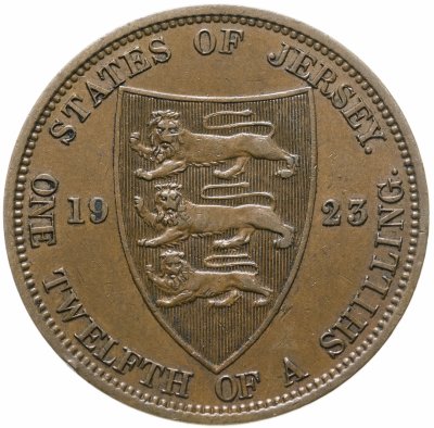 купить Джерси 1/12 шиллинга (shilling) 1923 Варяжский щит