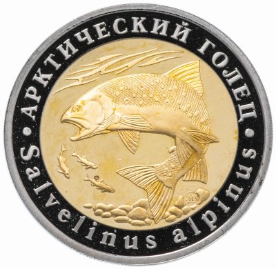 купить Монетовидный жетон 5 червонцев 2017 ММД "Красная Книга: Арктический Голец"