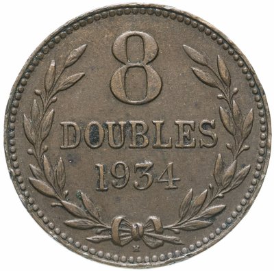 купить Гернси 8 дублей (doubles) 1934
